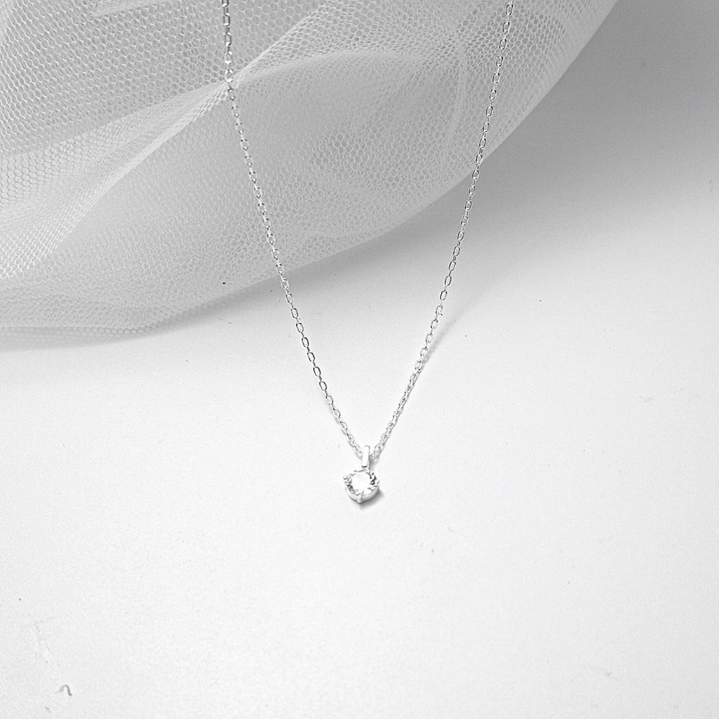 Dây chuyền bạc Anta ATJ9076, vòng cổ nữ đính đá cao cấp Beaded Necklace