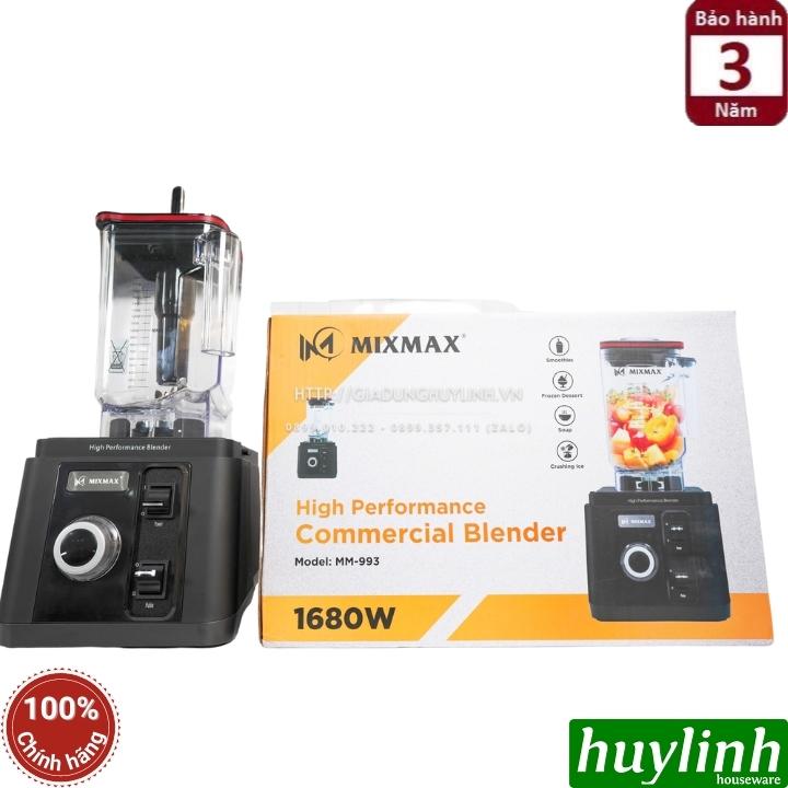 Máy xay sinh tố công nghiệp MixMax MM-993 - công suất 1680W - Dung tích 1.8 lít