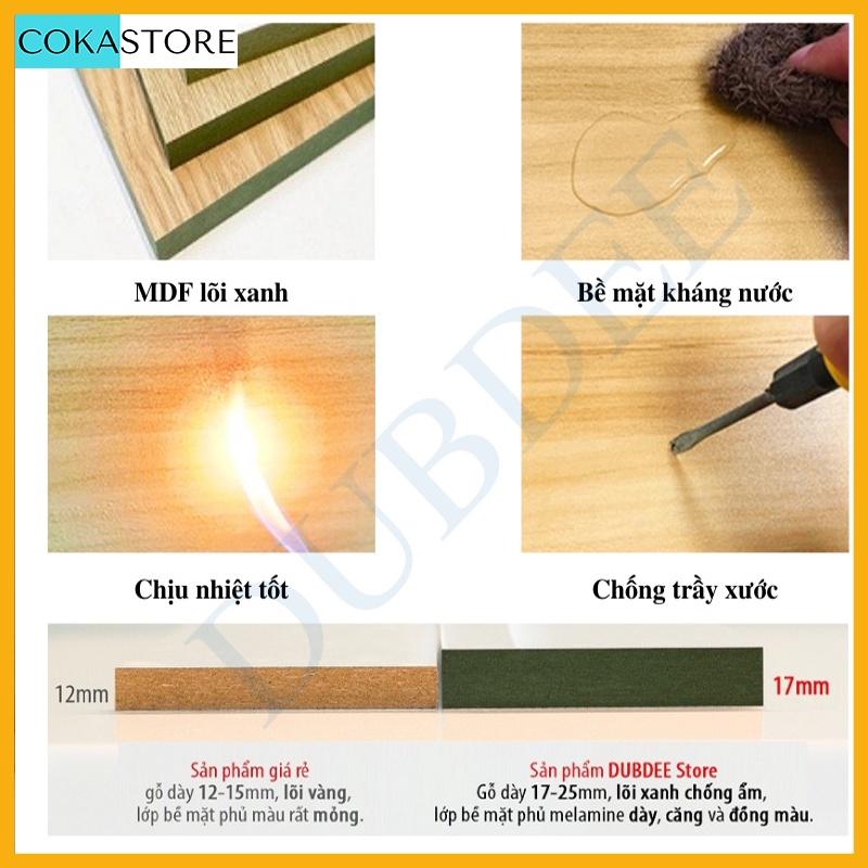 Set 4 Kệ Gỗ Trang Trí TreoTường Thanh Ngang Kết Cấu Dấu Chân Kích Thước 20,30,40,50cm x 15cm - Kèm Phụ Kiện