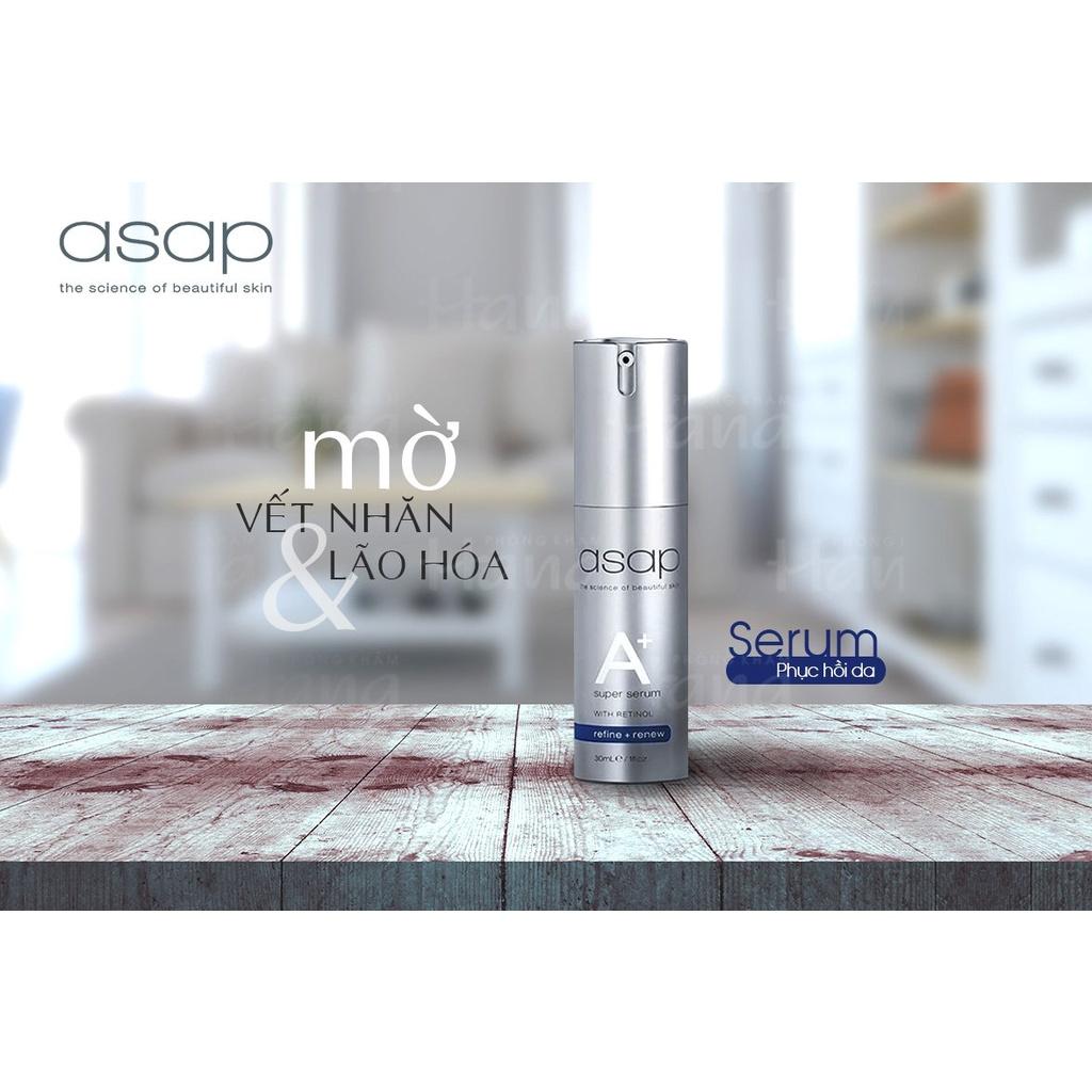 Tinh Chất Dưỡng Da Asap Super A+ Serum With Retinol Tái Tạo, Tăng Sinh Collagen Dưỡng Ẩm Chống Lão Hoá