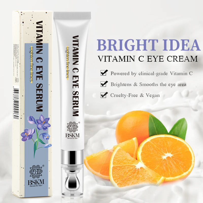 Tinh chất BSKM Vitamin C + Tinh chất Vitamin C vùng mắt + Kem dưỡng ẩm Hexapeptide Giảm quầng thâm Giảm nếp nhăn vùng mắt Bộ tinh chất dưỡng ẩm chống lão hóa 28ml