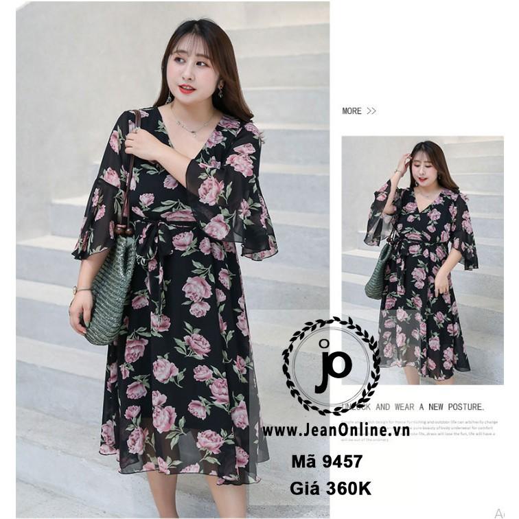 Bigsize Nữ - Đầm Voan Bông Nớ
