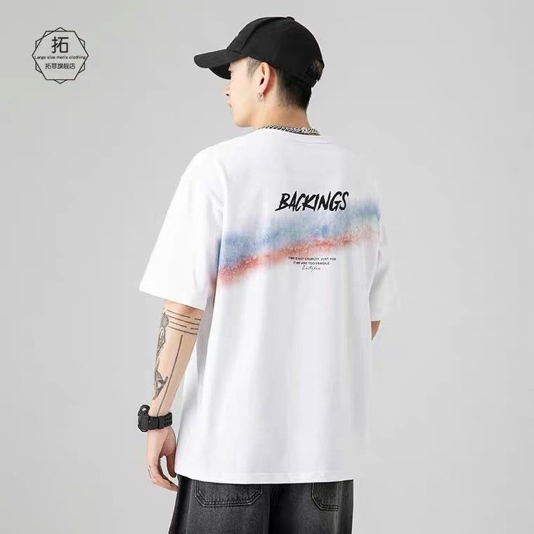 Thời trang hè thiết kế đẳng cấp, Áo thun Hot hè 2022 in chữ BACKINGS cho cả nam nữ