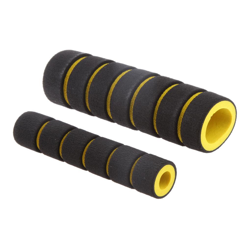 Motorcycle Foam Nonslip Handlebar Hand Grips Cover Set Gloves