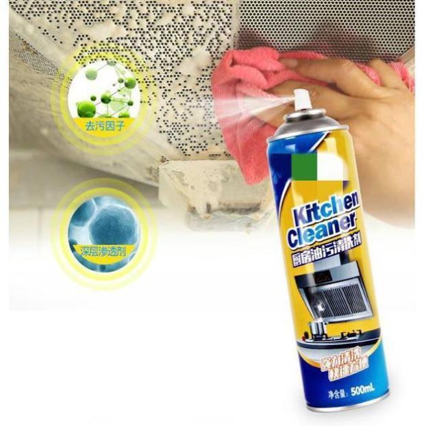 Bình xịt bọt tuyết kitchen cleaner chai phun vệ sinh tẩy rửa nhà bếp phòng tắm mini siêu sạch