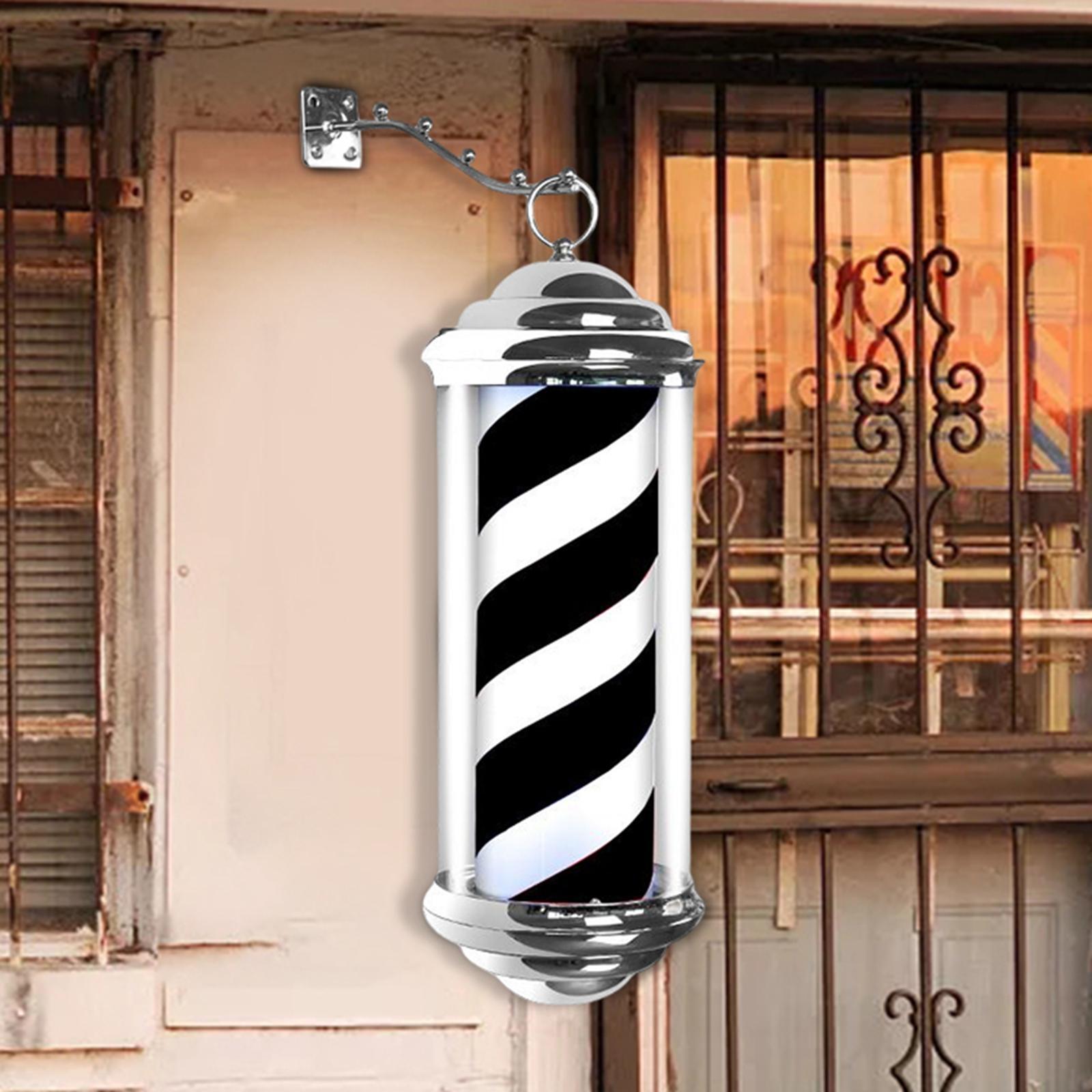Rotating Barber Pole Light Hairdressing LED Stripes Outdoor