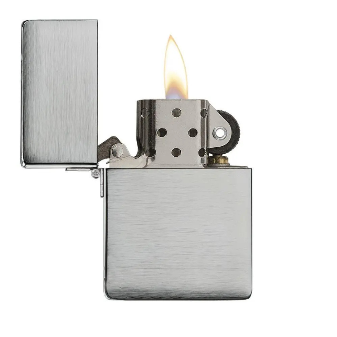 Zippo 1935 Replica Brushed Chrome - Phiên Bản Tái Bản Năm 1935 - Bật Lửa Chống Gió Chính Hãng Mỹ