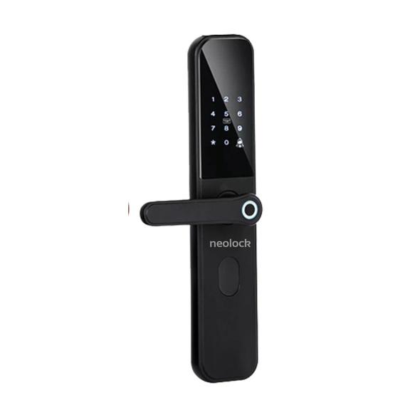 Khoá cửa vân tay mở qua ứng dụng di động cho cửa gỗ chung cư homestay Neolock - Neo5S
