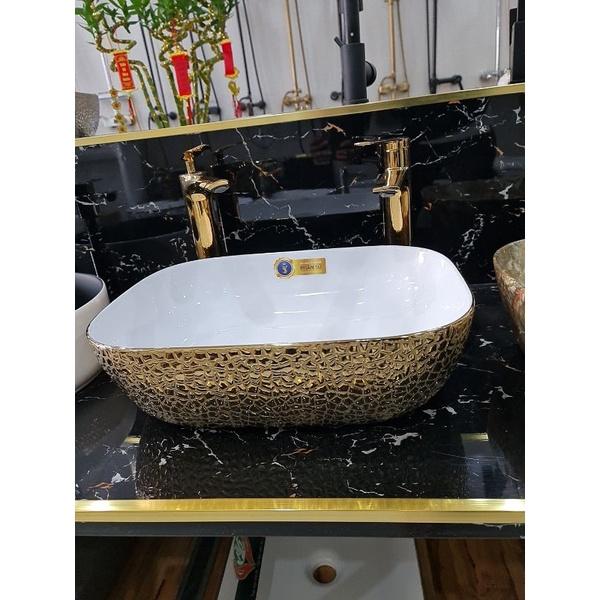 Lavabo đặt bàn ánh kim