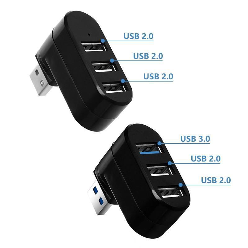 Bộ Chia 3 Cổng USB 2.0 Tốc Độ Cao Cho Laptop Notebook