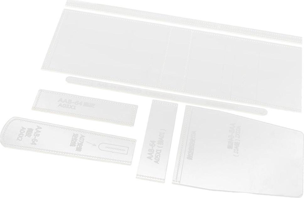 7 chiếc Rõ Ràng Da Thủ Công Acrylic Túi Đeo Chéo Túi Xách Stencil Tiêu Bản