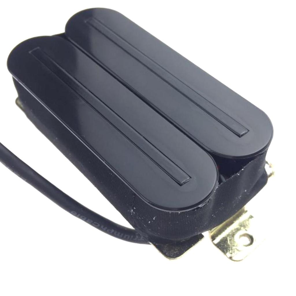 Sunnimix Có Dây Đàn Guitar Điện Humbucker Đường Sắt Đôi Bán Tải 80X32X15 Mm, Màu Đen