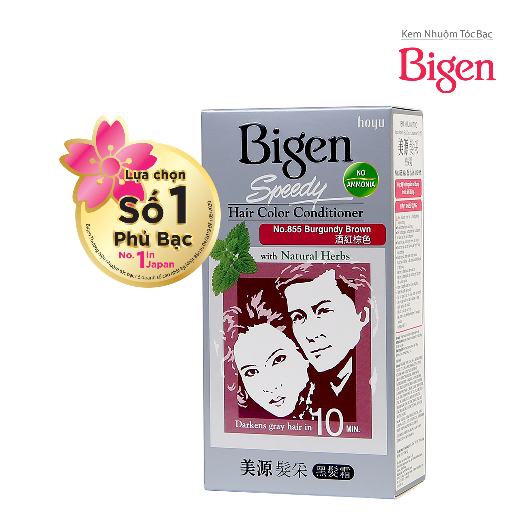 Thuốc nhuộm dưỡng tóc phủ bạc thảo dược Bigen Conditioner Thương hiệu Nhật Bản 80ml dạng kem - BHCC