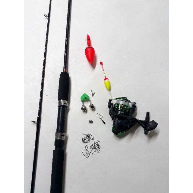 Bộ cần 2 khúc và máy kèm phụ kiện Siêu rẻ, siêu đẹp, siêu chất lượng