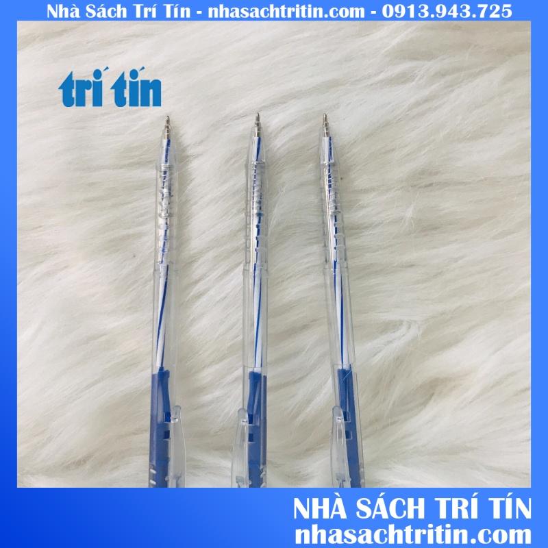 Bút bi TP-027 màu xanh đen đỏ đầu nhỏ 0.5mm (VPP TRÍ TÍN)