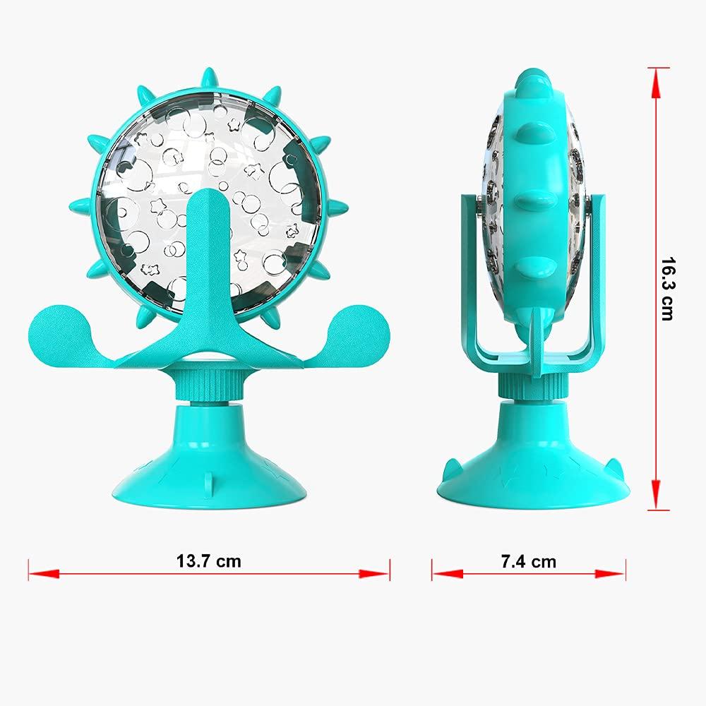 Đồ chơi mèo cối xay gió, đồ chơi mèo, đồ chơi mèo tương tác, bánh xe Ferris, phân phối thức ăn, đồ chơi mèo thẳng đứng 360 °