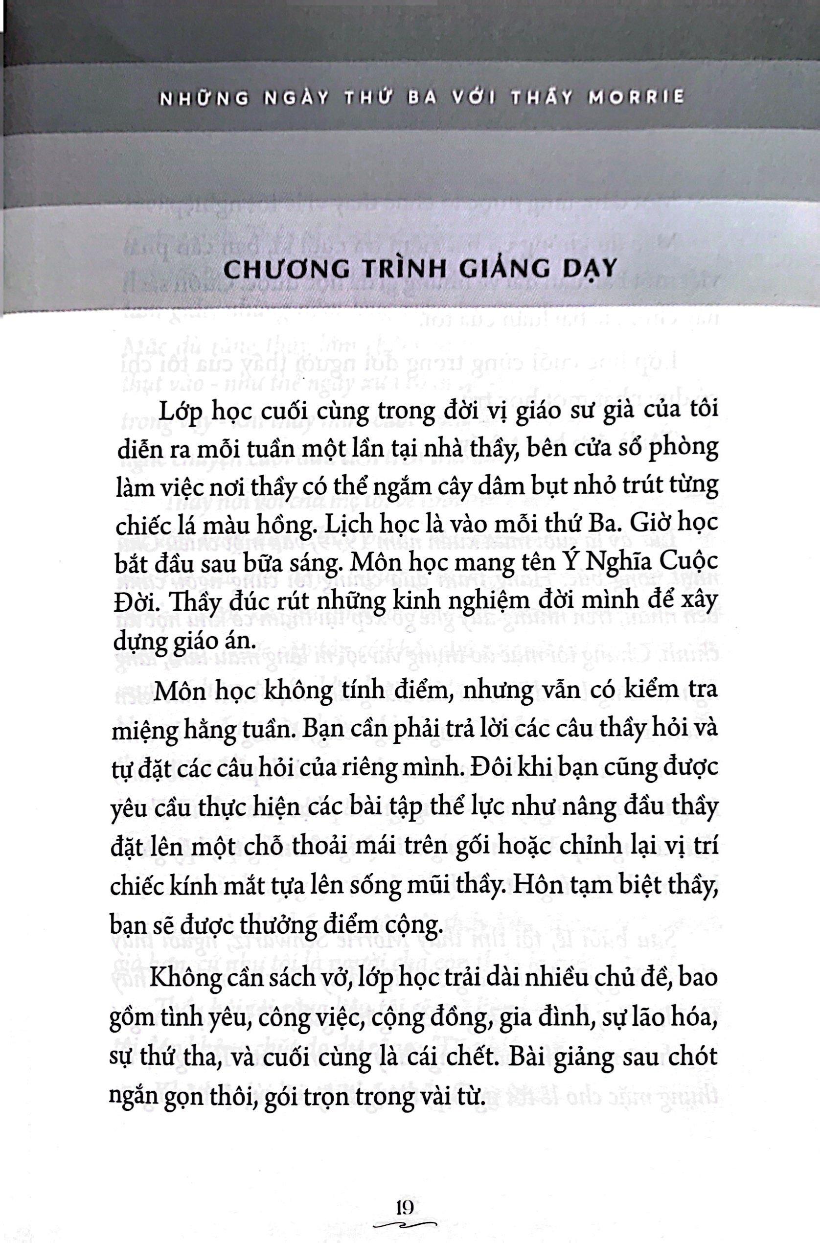 Những Ngày Thứ Ba Với Thầy Morrie (Tái Bản 2023)