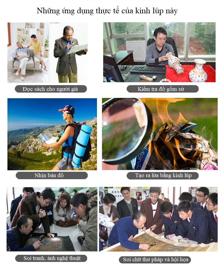 Kính lúp để bàn siêu mini màu ngẫu nhiên