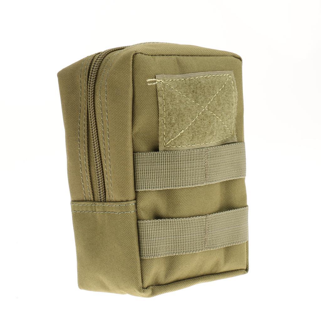 Outdoor Tactical Molle Belt Waist Pack Fanny Utility Phone Pouch Black