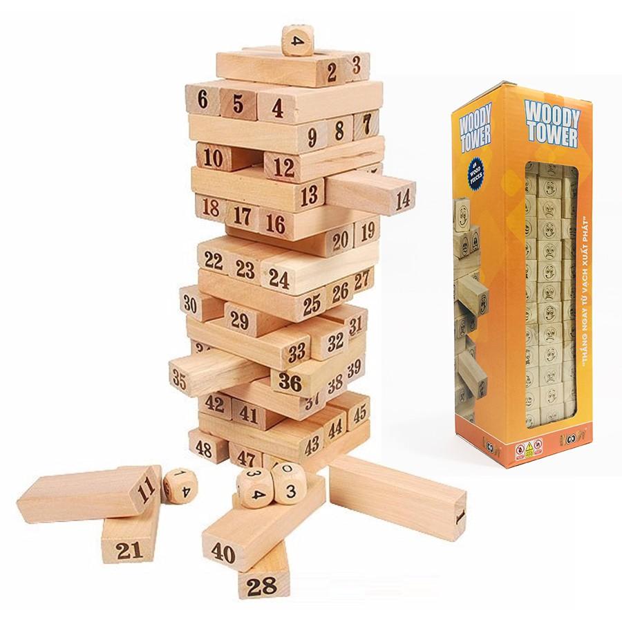Bộ Đồ Chơi Rút Gỗ 54 Thanh Mini H107