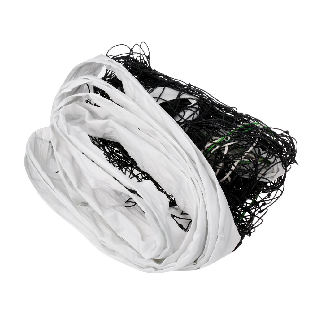 Official Size Volleyball Net Beach Indoor Outdoor Netting with Steel Cable