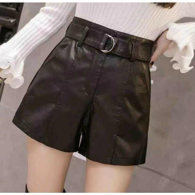 Quần short da