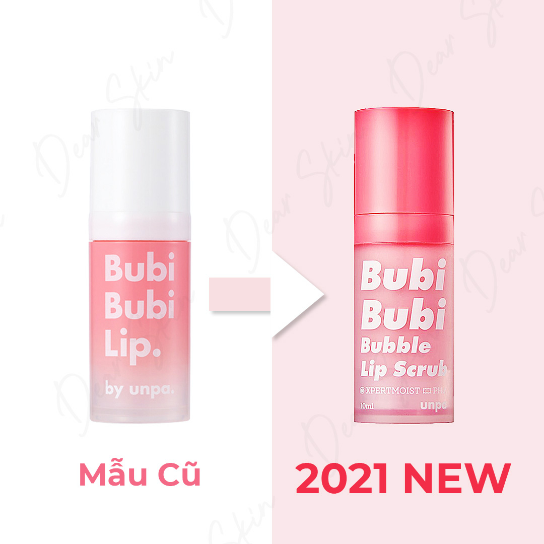 Tẩy Tế Bào Chết Môi Bubi Bubi Lip 12ml + Tặng 1 gói sữa rửa mặt thải độc Super Vegitoks Cleanser 3ml