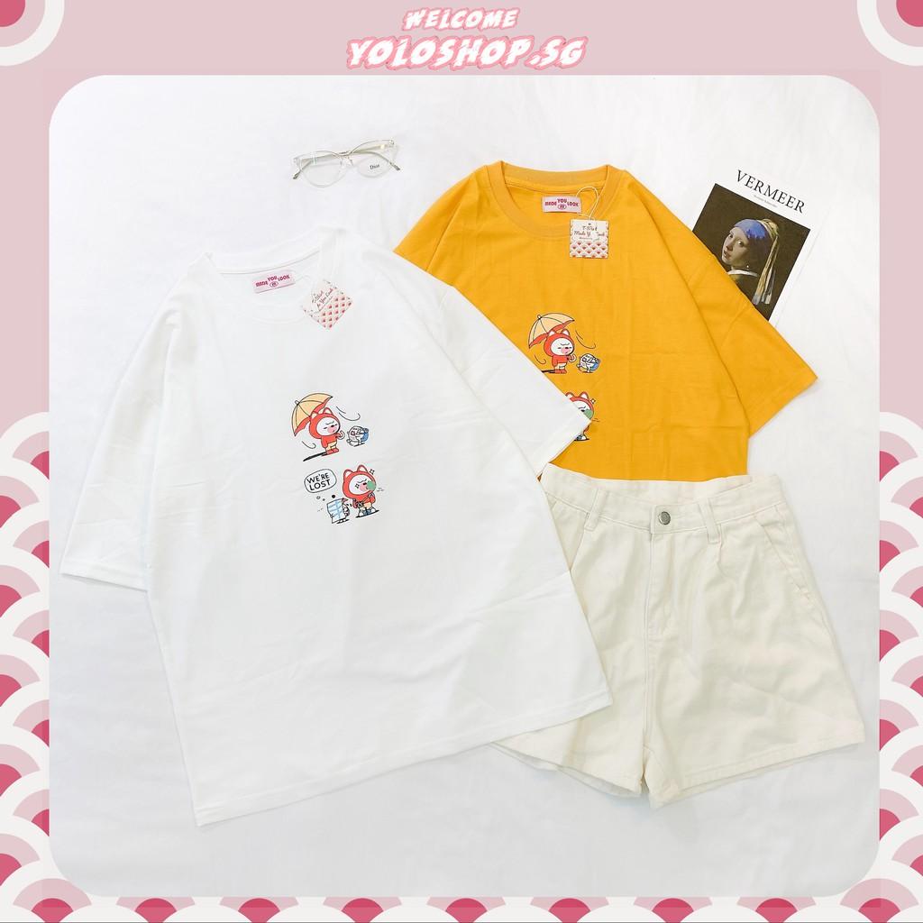 Áo Thun Tay Lỡ Unisex WE'RE LOST Form Rộng