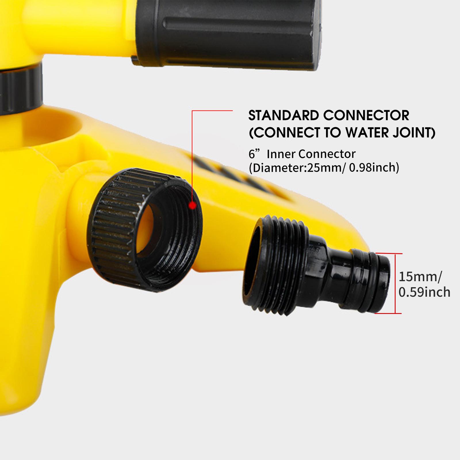 Máy Phun Nước Trong Vườn Xoay 360 ° Có Thể Điều Chỉnh 2 Chế Độ Phun