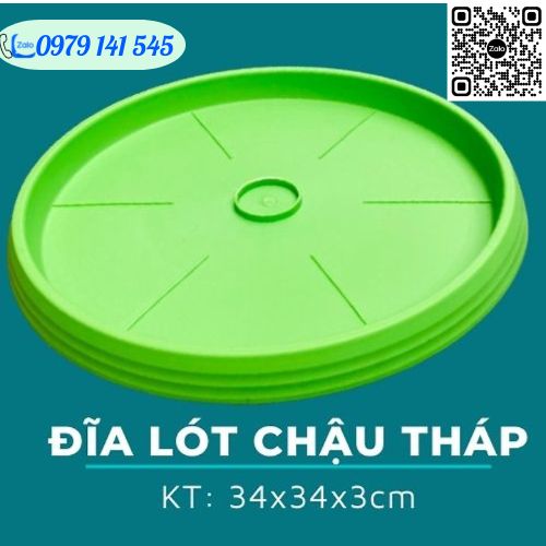 Đĩa lót chậu tháp - phụ kiện chậu tháp trồng rau hữu cơ, trồng hoa