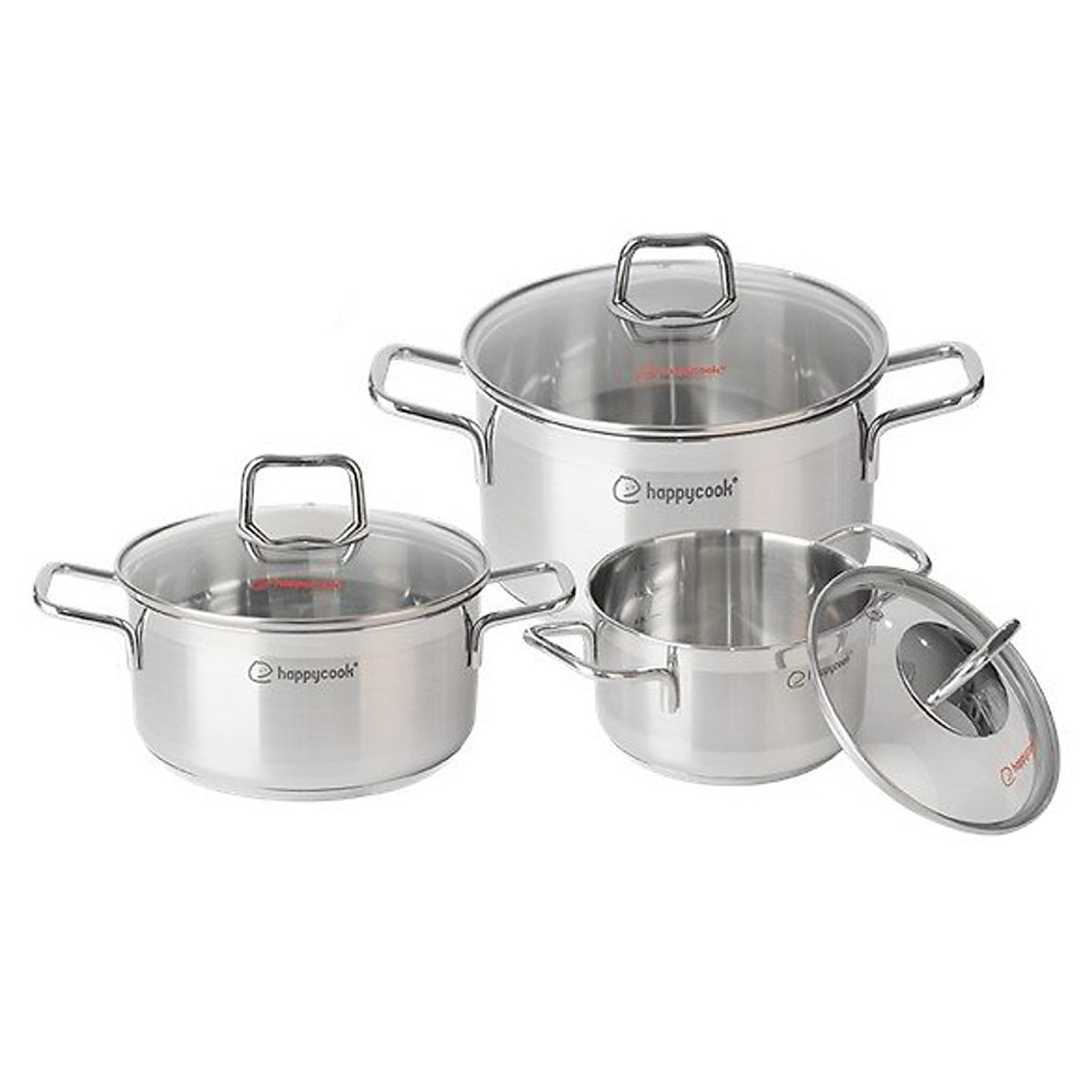 Bộ nồi Inox 5 đáy Happy Cook Penta HCS-PT06