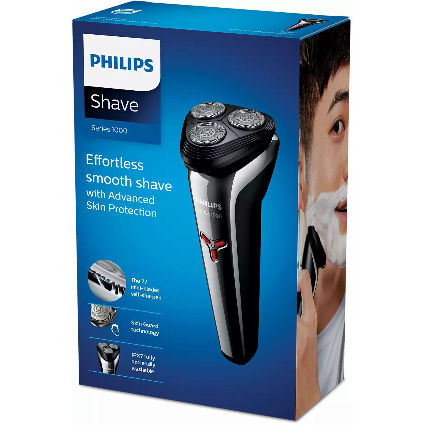 Máy cạo râu khô và ướt Philips S1301/02 - Hàng Chính Hãng