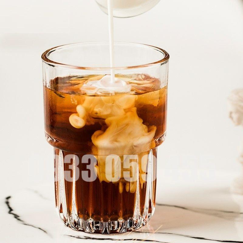 Ly cốc uống sinh tố thủy tinh, ly cà phê 2 tầng cao cấp whisky glass