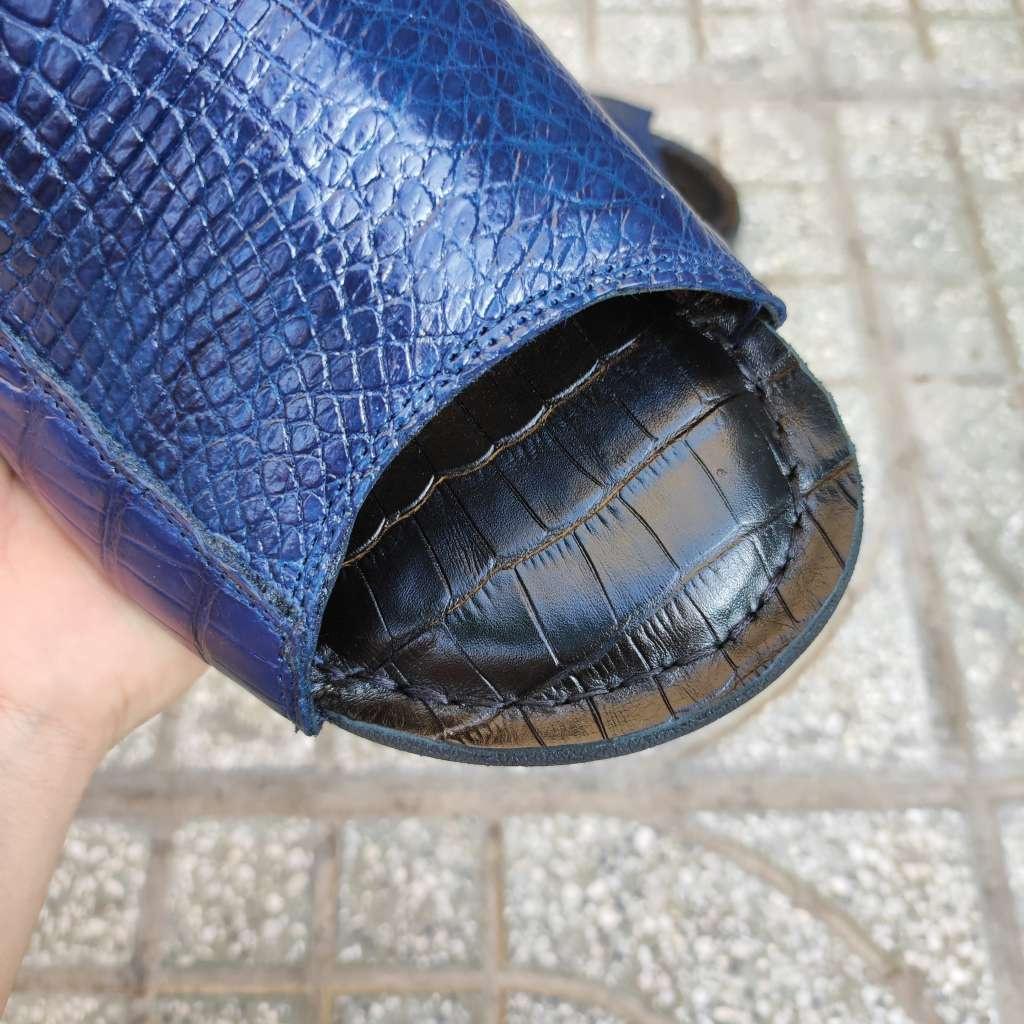 Dép nam Cá sấu Xanh navy Đẳng cấp đích thực!
