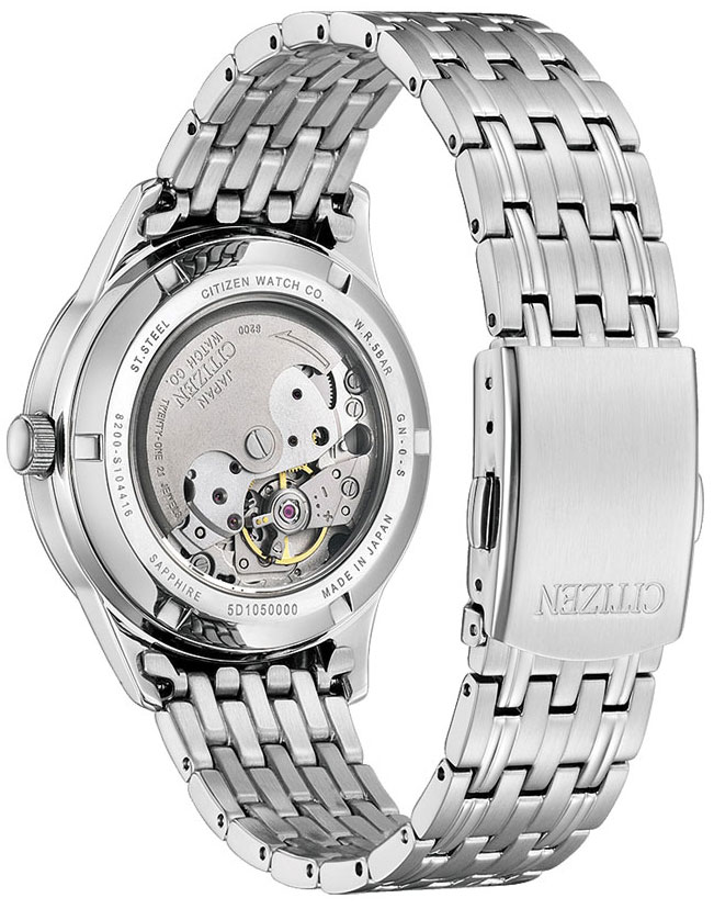 Đồng Hồ Nam Citizen Dây Thép Không Gỉ NY4051-51A - Mặt Trắng (Sapphire)
