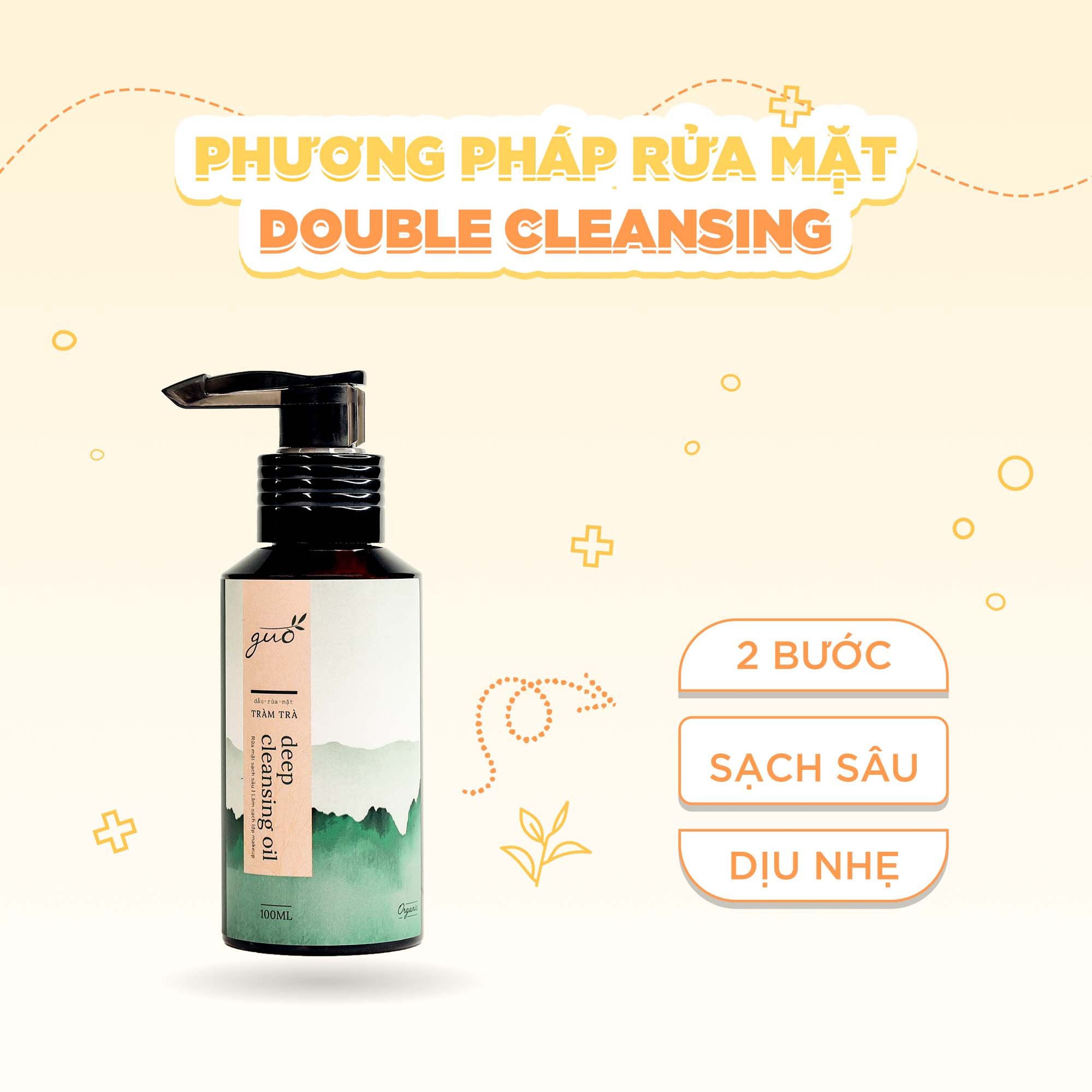 Dầu Tẩy Trang Rửa Mặt Tràm Trà GUO - Deep Cleansing Oil 100ml