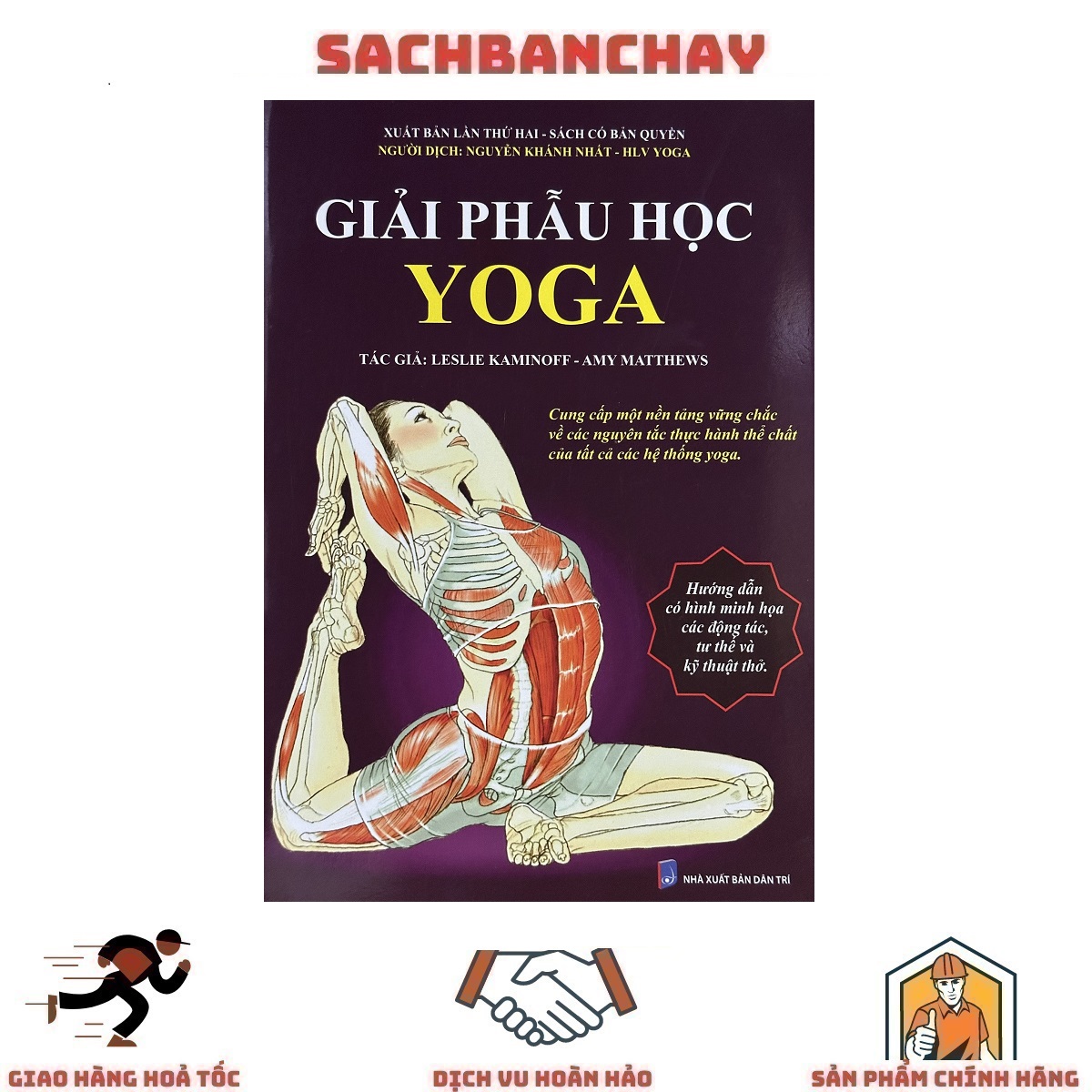 Giải Phẫu Học Yoga (Hướng Dẫn Có Hình Minh Họa Các Động Tác, Tư Thế Và Kỹ Thuật Thở) - Leslie Kaminoff - Amy Matthews