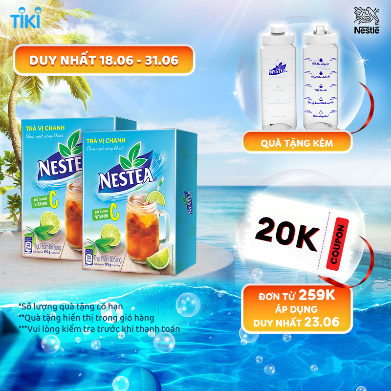 Combo 2 Hộp trà Nestea vị chanh (2 x 15 gói x 13g)