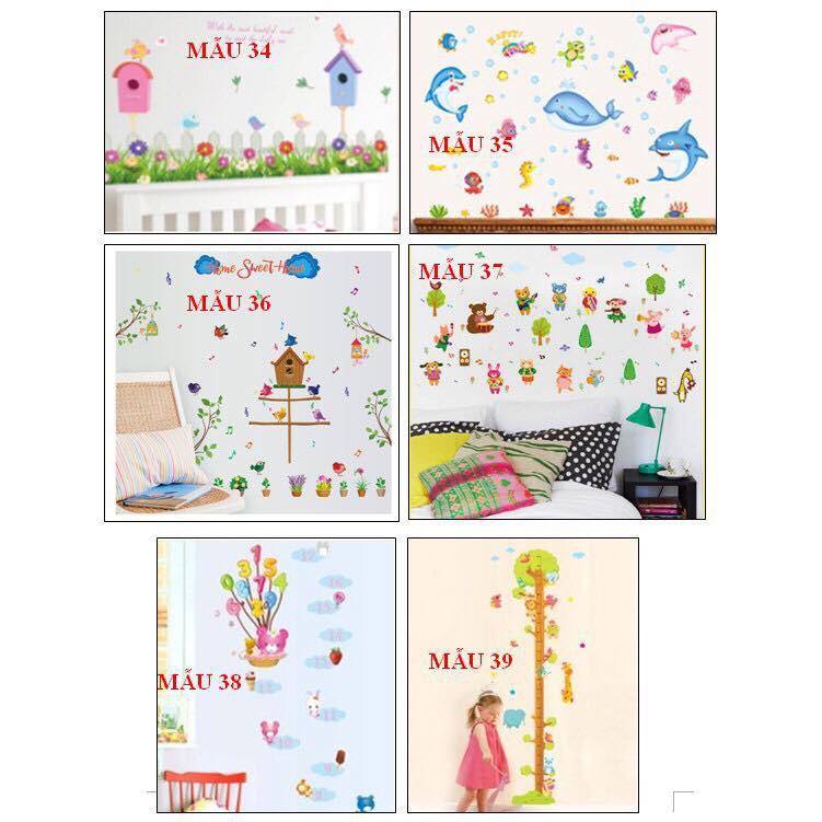 COMBO 2 TẤM DECAL TRANG TRÍ TƯỜNG TỰ CHỌN