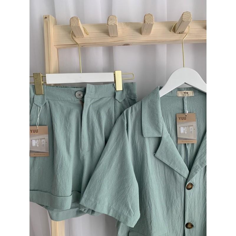 Set blazer 2 màu pastel siêu đẹp