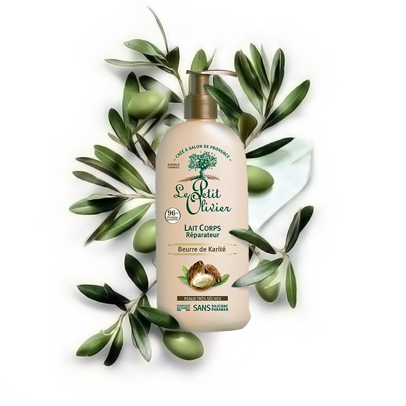 Lotion Dưỡng Thể Tái Tạo Da, Dưỡng Ẩm Mịn từ Bơ hạt Mỡ Le Petit Olivier 250ml