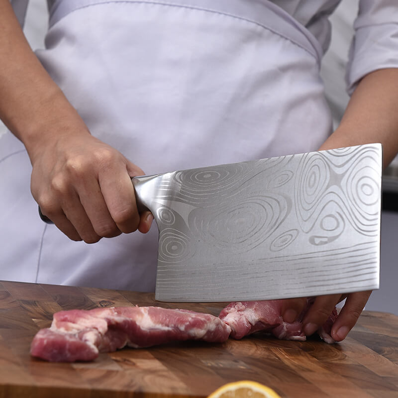 DAO BẾP NHẬT USUBA THÉP DAMASCUS MÃ FFDT117