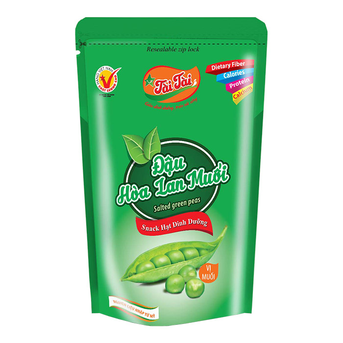 Đậu hoà lan muối Tài Tài - Túi Zipper 140g