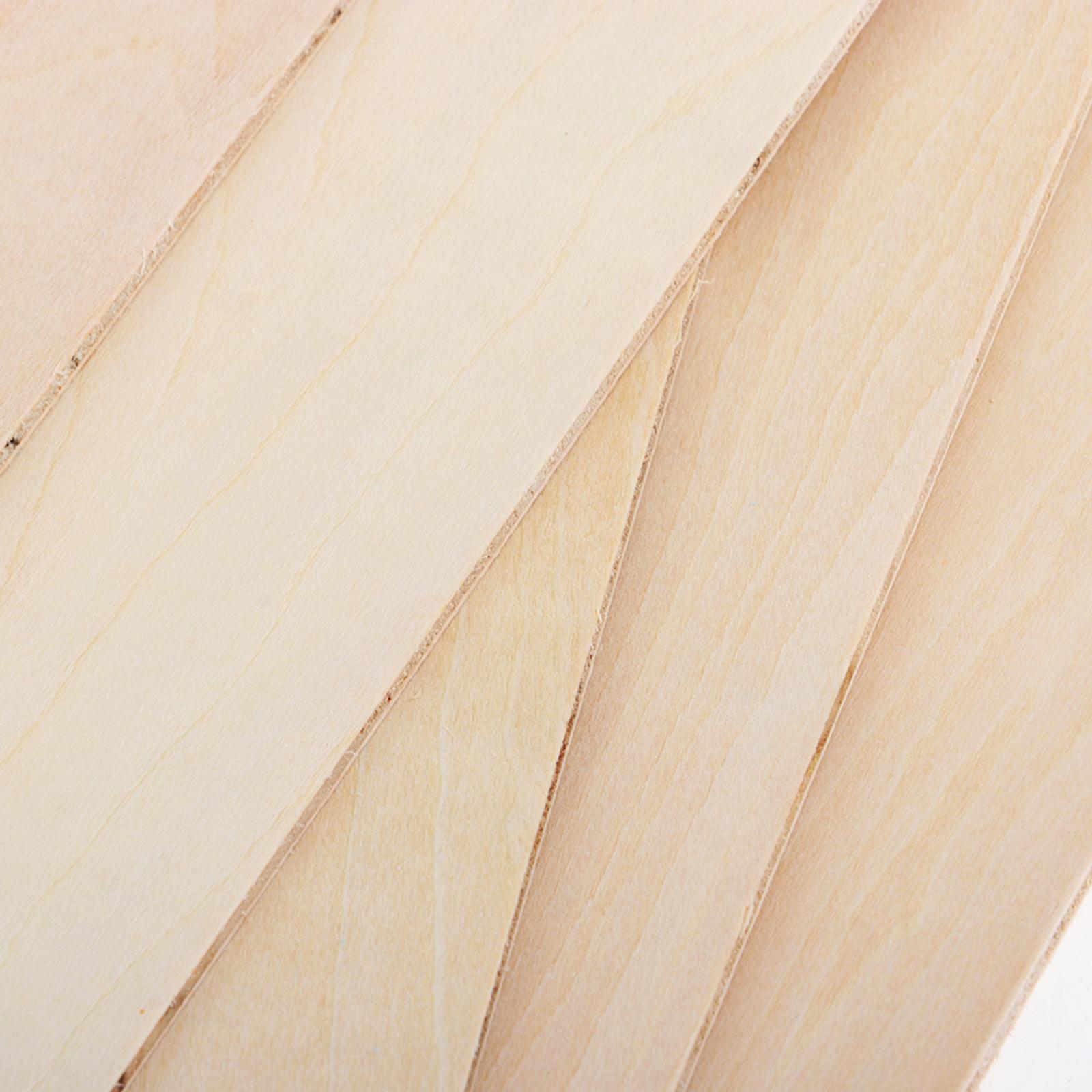 10Pcs Unfinished Wood 200x200x2mm for Mini House Crafts Making Plane Model
