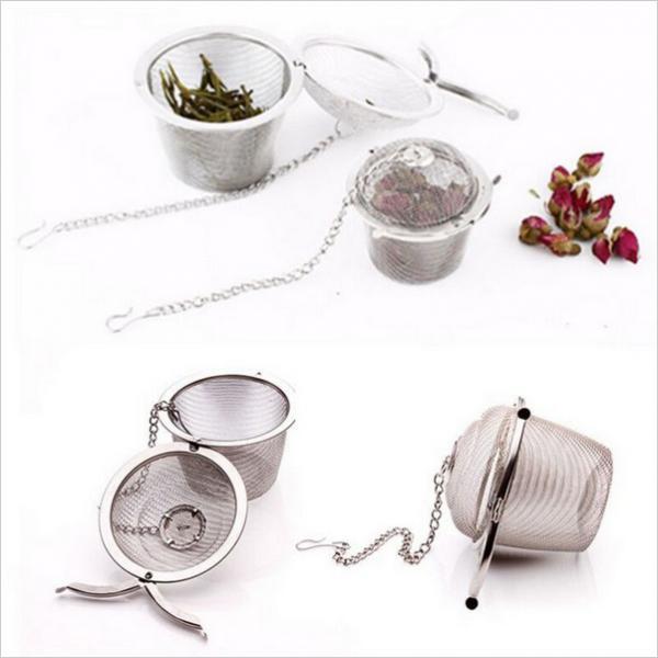 4Pcs Stainless Steel Skimmer Strainer Filter Spoon Wire Ball Tea Infuser