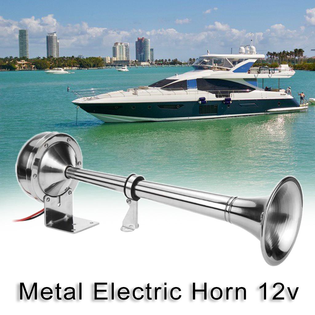 125db Electric Train Air Horn Chrome Zinc Single Trumpet Air Horn