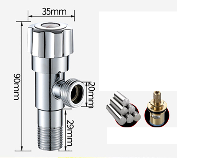 VAN KHÓA NƯỚC T BỒN CẦU VỆ SINH VÒI RỬA CHÉN LAVABO TẶNG 1 CUỘN BĂNG KEO NON