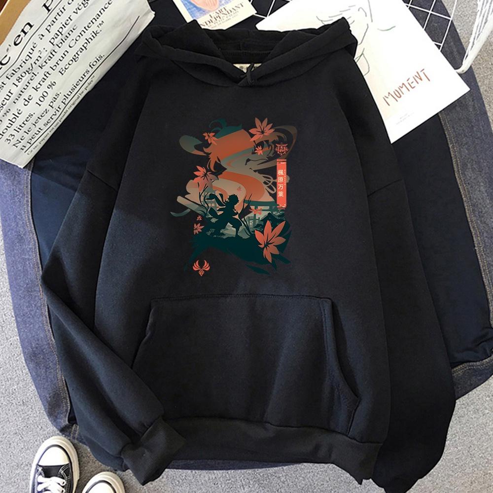 HOT Áo Hoodie In Hình Game Genshin Impact Kaedehara Kazuha Thời Trang Đường Phố Cho Nam Và Nữ