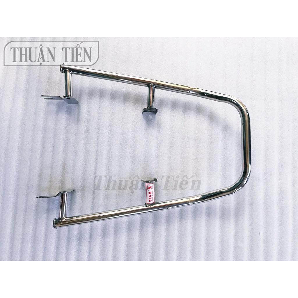CẢNG WAVE INOX GỌNG TRÒN DÀY 19 LY, INOX KHÔNG HÍCH, MẪU TRÒN LẠ MẮT, DÙNG CHO WAVE NHỎ MẪU THÁI