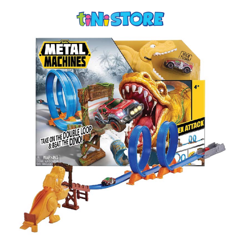 Bộ đồ chơi đường đua đối đầu T-Rex Zuru Metal Machines